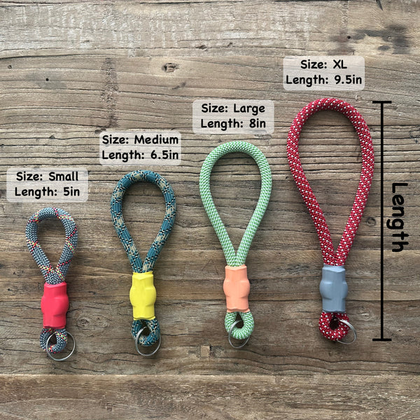 Just Pet Products - Custom Climbing Rope Keychain Medium / Surprise Me! / Black