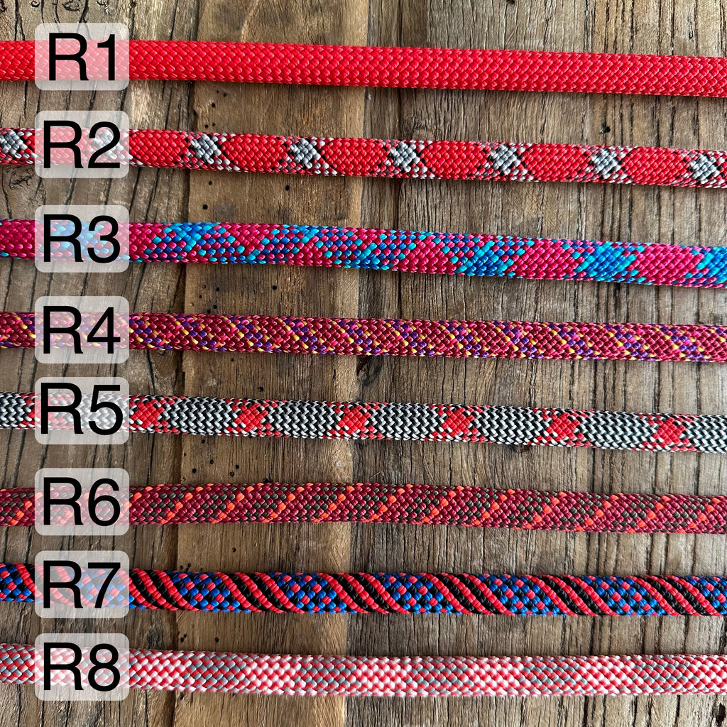 Red Patterns Climbing Rope Collars